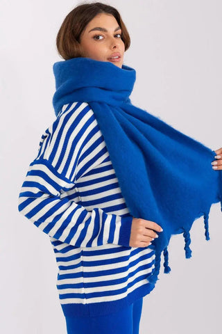 AT long, smooth-textured shawl