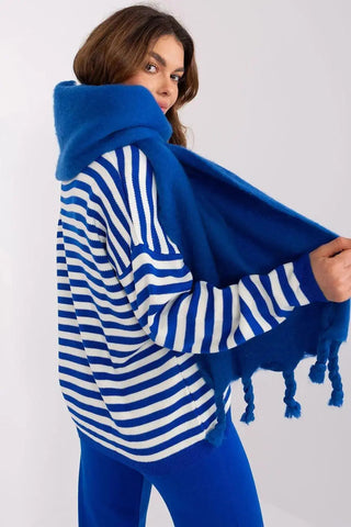 AT long, smooth-textured shawl