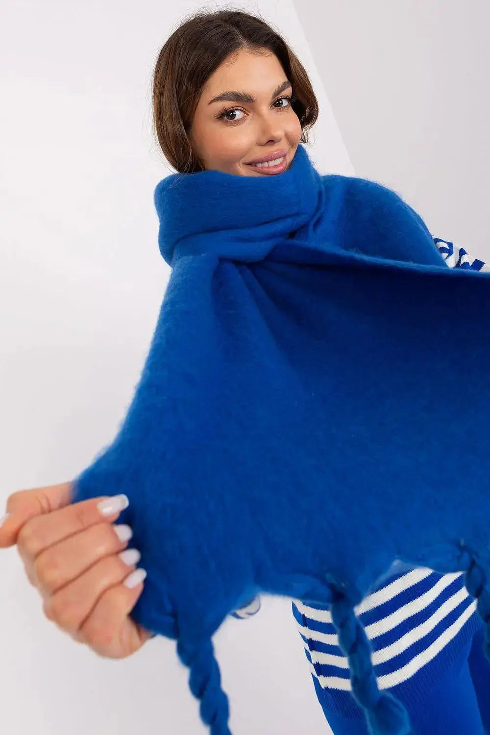 AT long, smooth-textured shawl