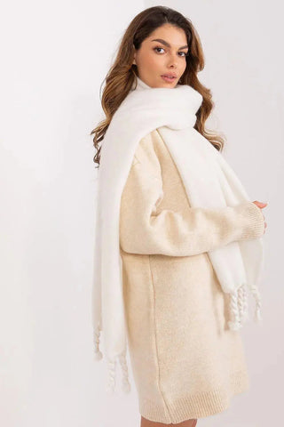 AT long, smooth-textured shawl