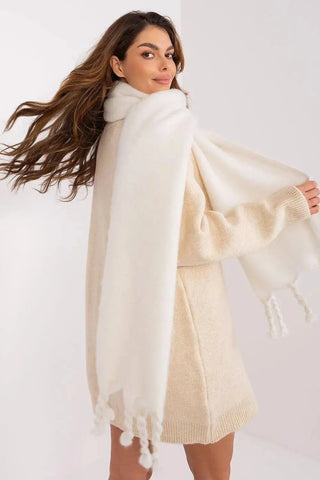 AT long, smooth-textured shawl