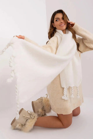 AT long, smooth-textured shawl