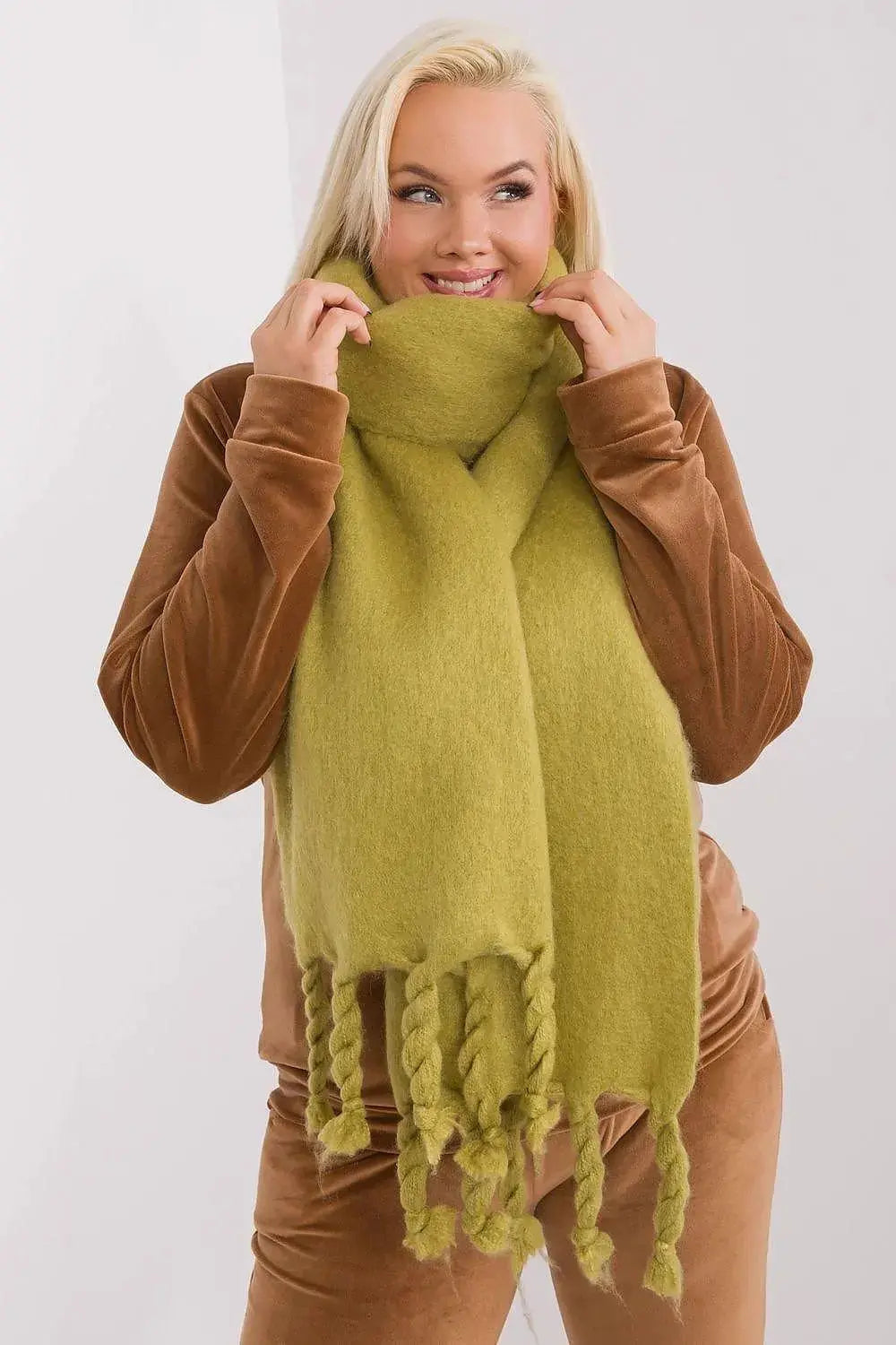 AT long, smooth-textured shawl