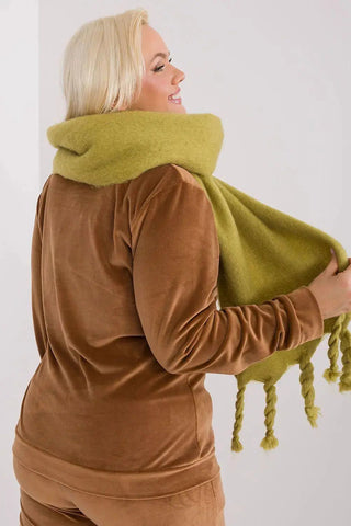 AT long, smooth-textured shawl