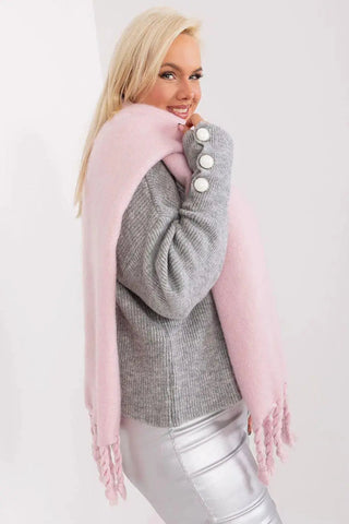 AT long, smooth-textured shawl