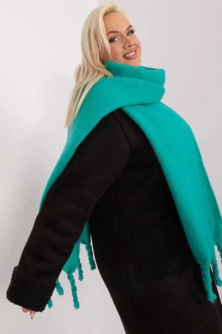 AT long, smooth-textured shawl