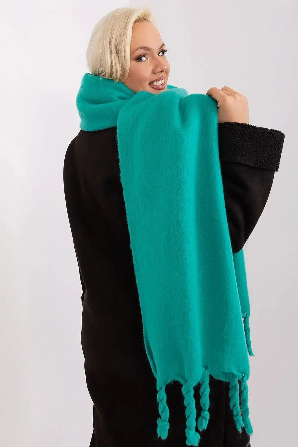 AT long, smooth-textured shawl
