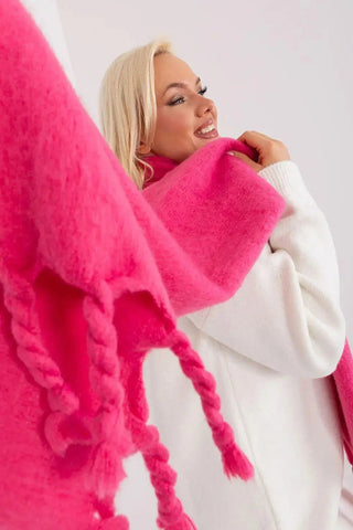 AT long, smooth-textured shawl