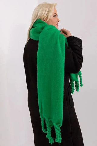 AT long, smooth-textured shawl