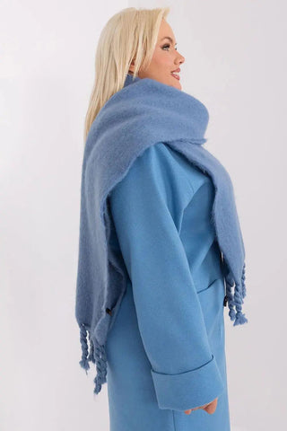 AT long, smooth-textured shawl