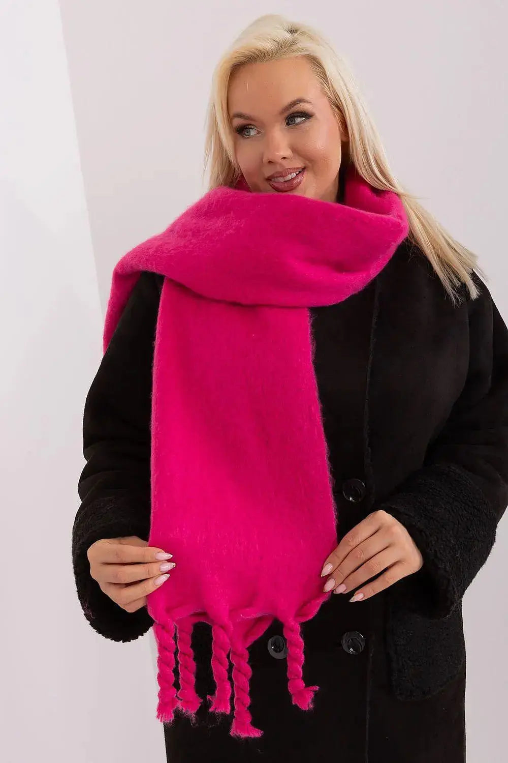 AT long, smooth-textured shawl