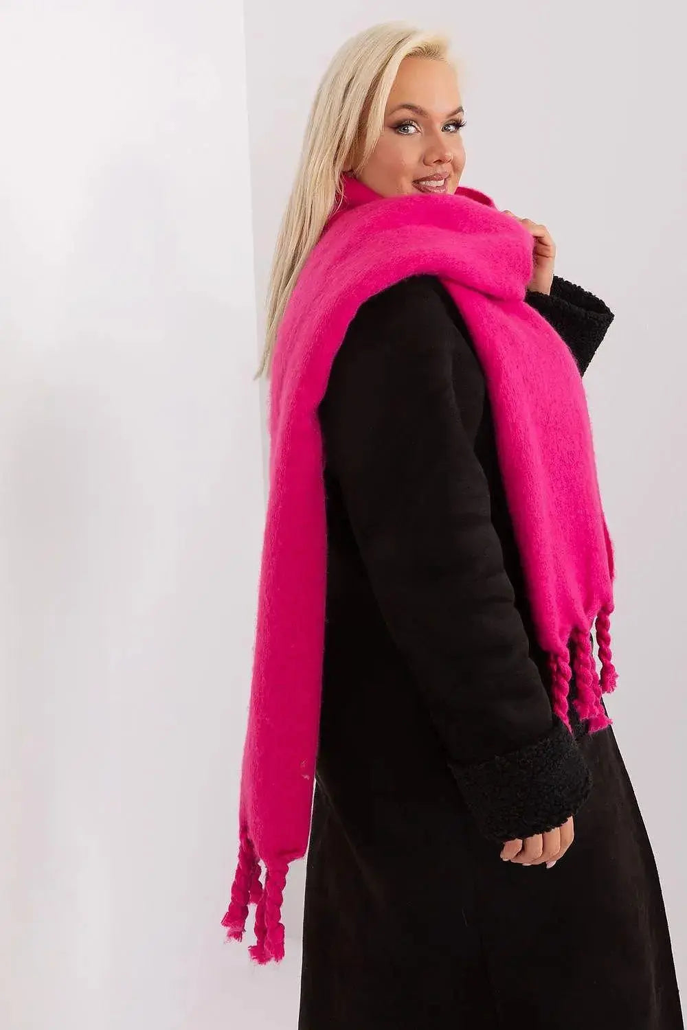 AT long, smooth-textured shawl