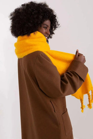 AT long, smooth-textured shawl