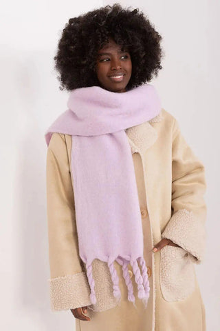 AT long, smooth-textured shawl