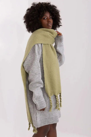 AT long, smooth-textured shawl
