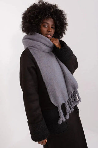 AT long, smooth-textured shawl