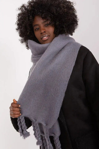 AT long, smooth-textured shawl
