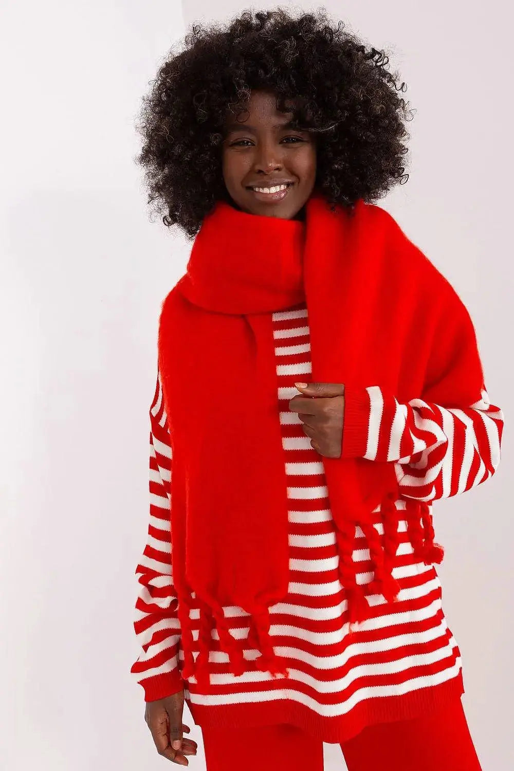 AT long, smooth-textured shawl