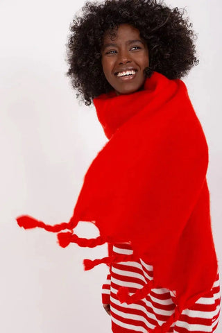 AT long, smooth-textured shawl