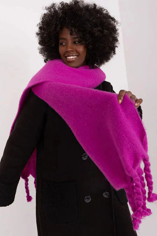 AT long, smooth-textured shawl