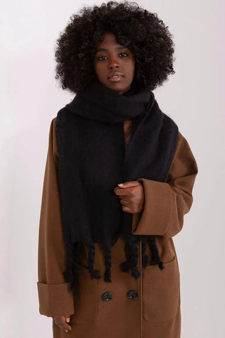 AT long, smooth-textured shawl