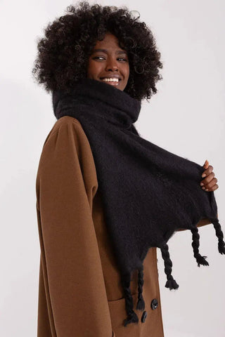 AT long, smooth-textured shawl
