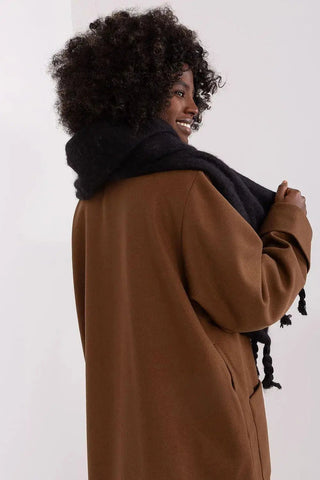 AT long, smooth-textured shawl