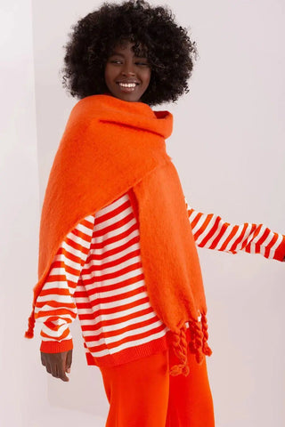 AT long, smooth-textured shawl