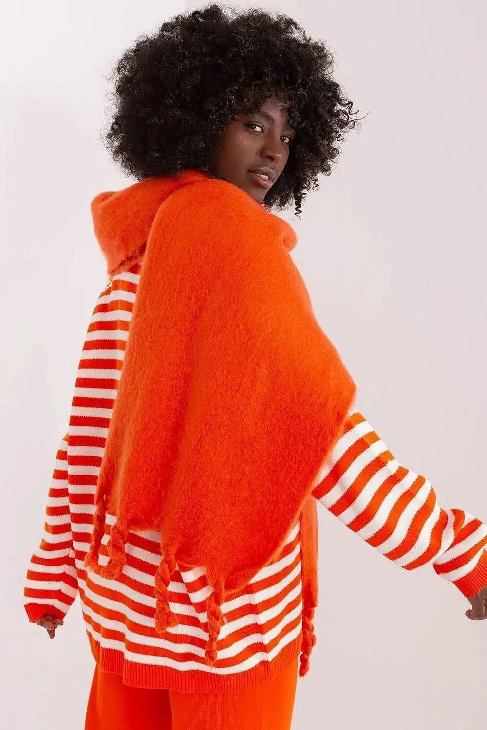 AT long, smooth-textured shawl