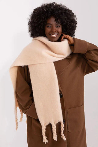 AT long, smooth-textured shawl