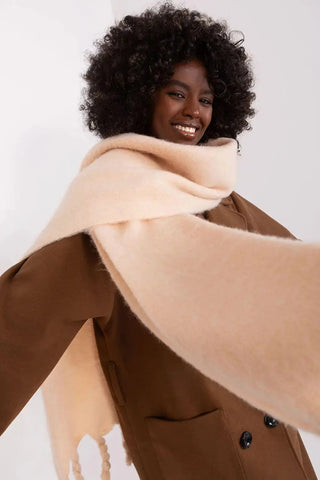 AT long, smooth-textured shawl