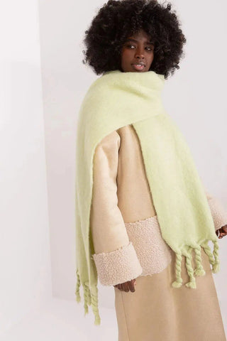 AT long, smooth-textured shawl