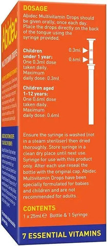 Abidec Multivitamin Drops for Babies & Children - 25ml