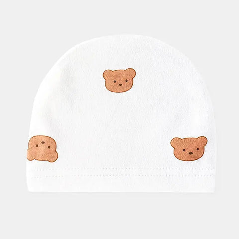 All Seasons Newborn Baby Boy Girl Romper 100% Pure Cotton Soft Cartoon Bear Bodysuit with Hat