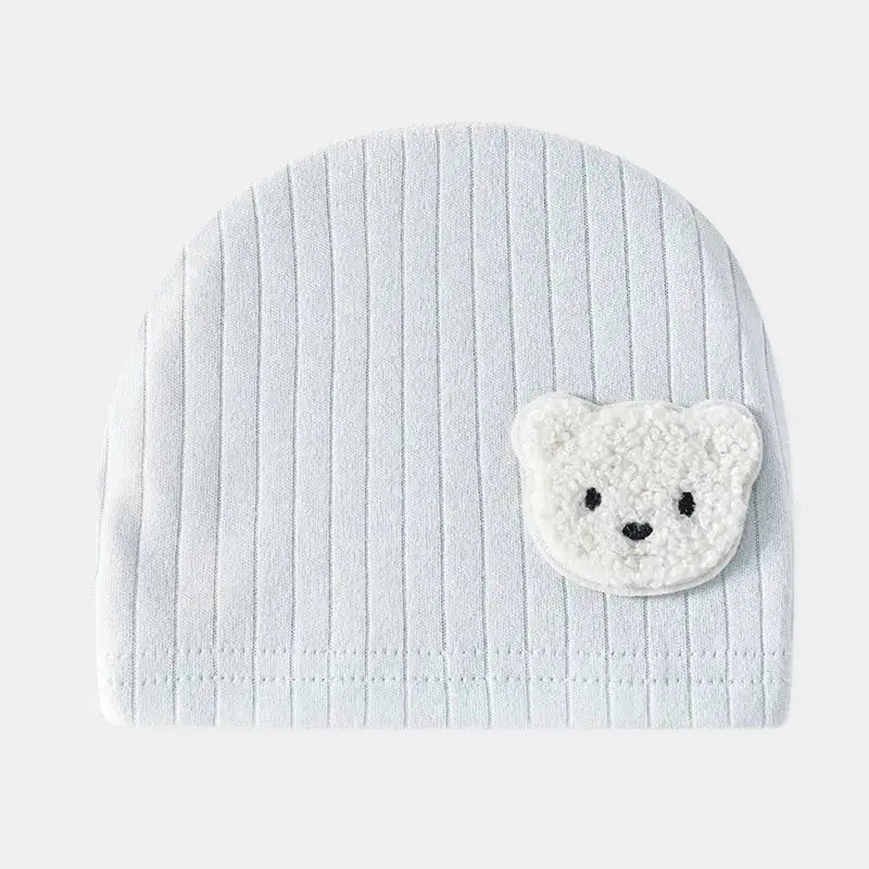 All Seasons Newborn Baby Boy Girl Romper 100% Pure Cotton Soft Cartoon Bear Bodysuit with Hat