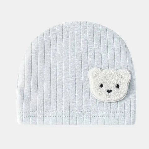 All Seasons Newborn Baby Boy Girl Romper 100% Pure Cotton Soft Cartoon Bear Bodysuit with Hat