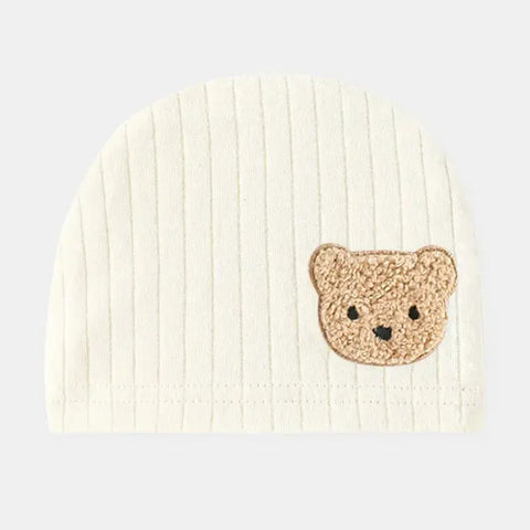 All Seasons Newborn Baby Boy Girl Romper 100% Pure Cotton Soft Cartoon Bear Bodysuit with Hat