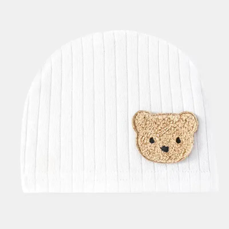 All Seasons Newborn Baby Boy Girl Romper 100% Pure Cotton Soft Cartoon Bear Bodysuit with Hat