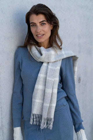 Alpaca Plaid Scarf