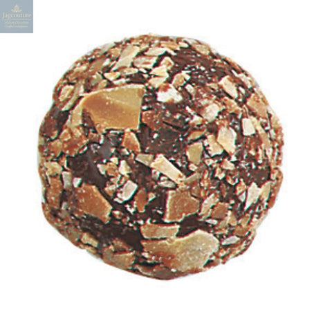 Amaretto truffle - dark amaretto rolled in almond flakes 12g - Jag Couture Chocolates