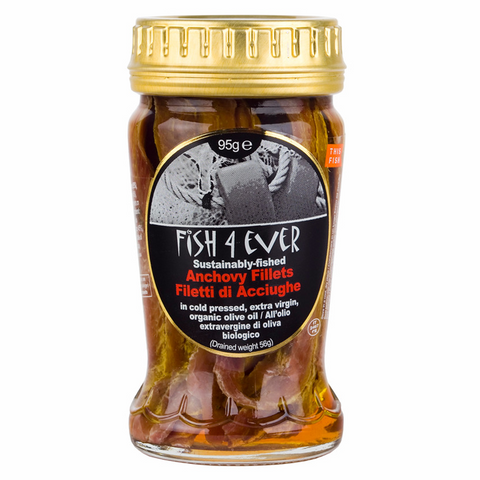 Anchovies in Organic Olive Oil - Fish4Ever - 95g