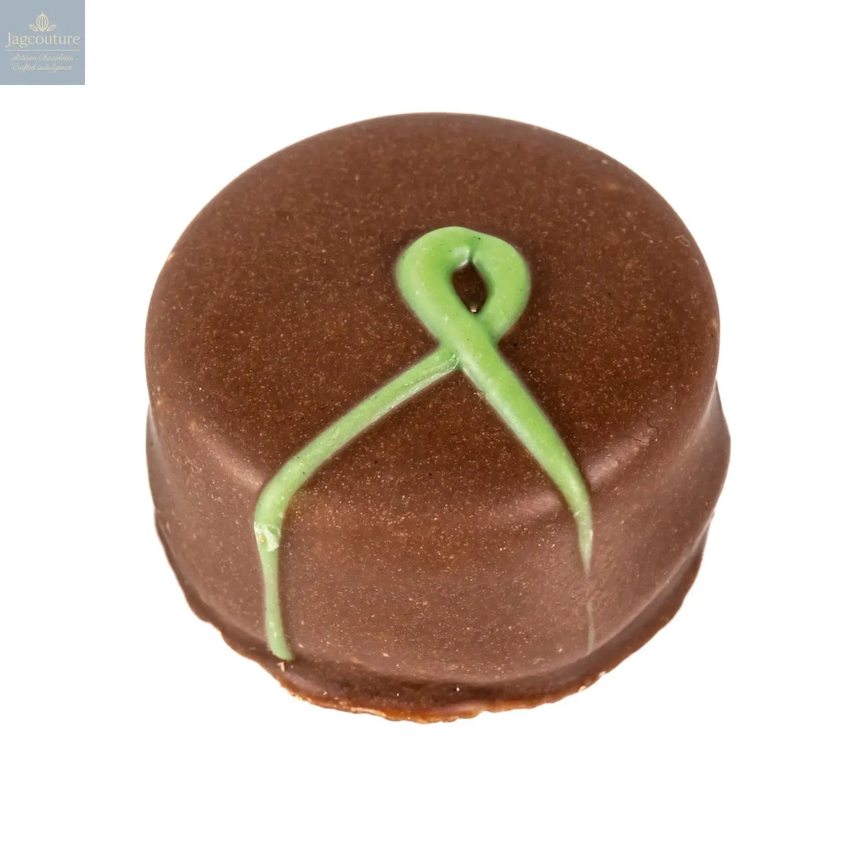 Apple crumble - apple crumble crème fraîche in milk chocolate 14g - Jag Couture Chocolates