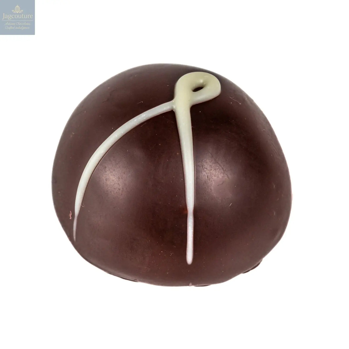 Apricot & amaretto - apricot & amaretto crème fraîche in dark chocolate  14g - Jag Couture Chocolates