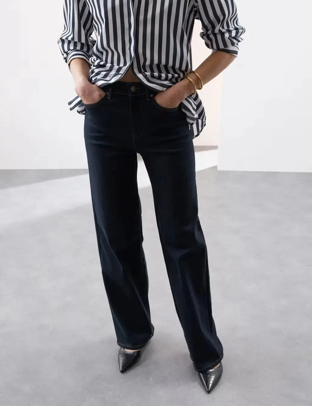 Autograph High Waisted Wide Leg Jeans
