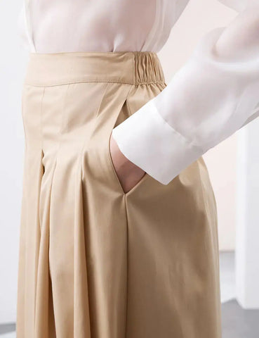 Autograph Pleat Front Super Wide Leg Trousers
