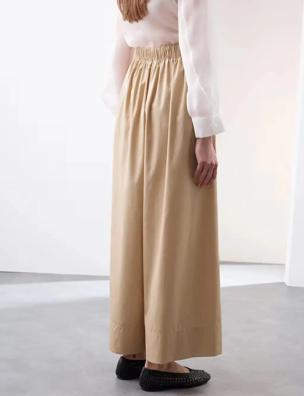 Autograph Pleat Front Super Wide Leg Trousers
