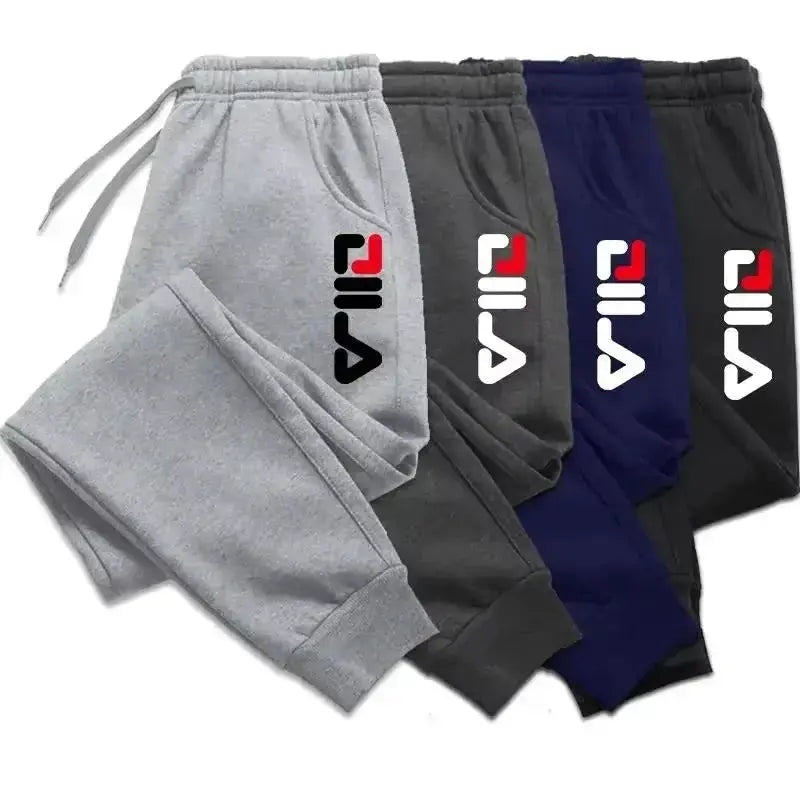 Men's Autumn Winter Fleece Joggers – Drawstring Fitness & Sports Sweatpants (WK007)