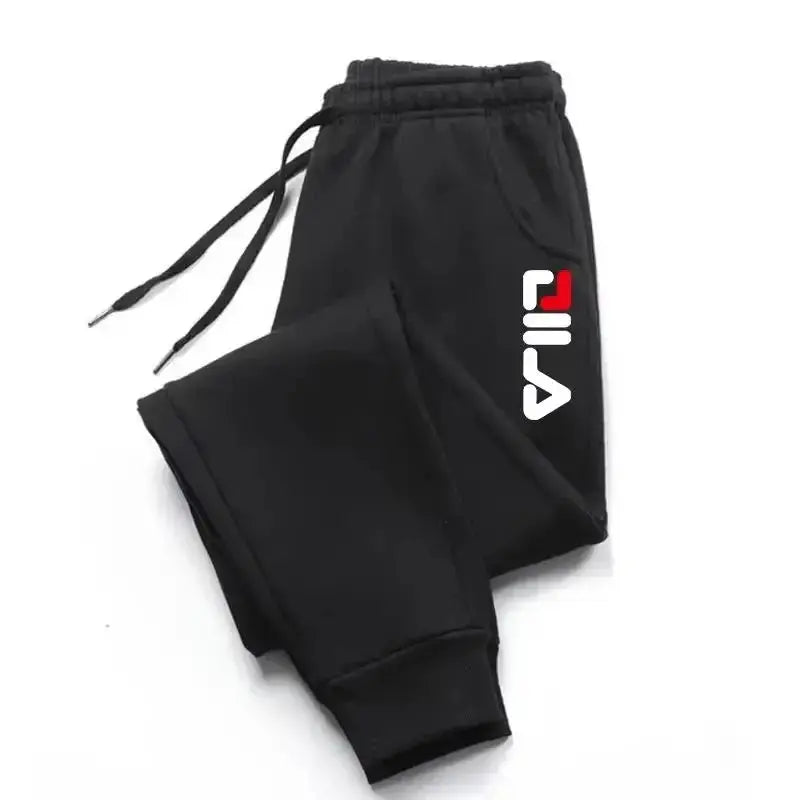 Men's Autumn Winter Fleece Joggers – Drawstring Fitness & Sports Sweatpants (WK007)