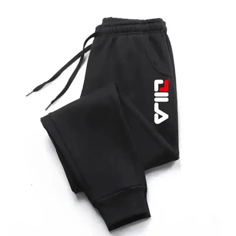Men's Autumn Winter Fleece Joggers – Drawstring Fitness & Sports Sweatpants (WK007)