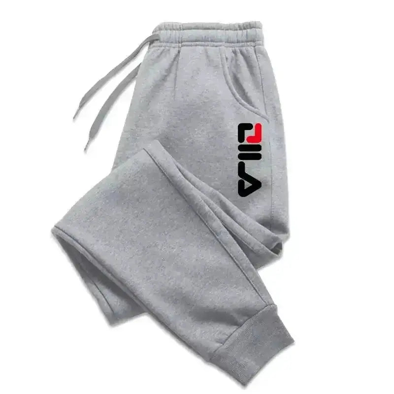 Men's Autumn Winter Fleece Joggers – Drawstring Fitness & Sports Sweatpants (WK007)